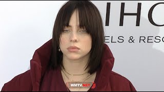 Billie Eilish arrives at Varietys 2021 Hitmakers Brunch in Los Angeles [upl. by Aerdnaid]