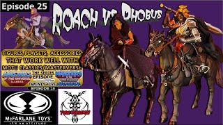 Mythic Legion Black Horse Phobus VS Witcher Roach Horse Review FPA Work well with MOTU Episode 25 [upl. by Fulbright]