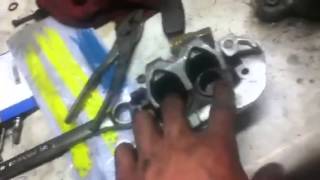 yz250 front brake rebuild part 1 [upl. by Leiand214]