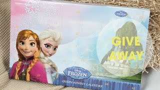 Frozen Advent Calendar  2014 Disney Frozen Make up Christmas advent GiveAway [upl. by Lrae956]