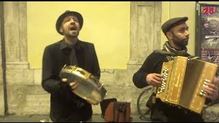 Musica a Roma Pizzica Organetto Tamburello e Canto [upl. by Kashden]