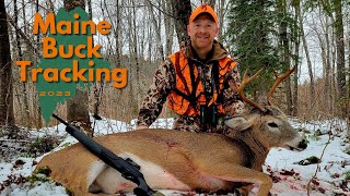 Tracking Bucks In The Big Woods Of Maine  Maine Deer Hunting [upl. by Sigmund]