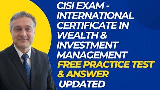 CISI International Certificate in Wealth amp Investment Management [upl. by Spence]