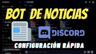 Bot de Noticias Discord 📰Tutorial en Español📰 [upl. by Aisats]