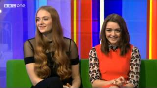 Maisie Williams and Sophie Turner on The One Show [upl. by Anitaf]