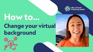 How to change your virtual background [upl. by Laden]