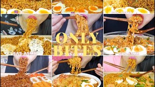 10 SASASMR Noodle Compilation  Bites Only  Sleep Aid [upl. by Eyma677]