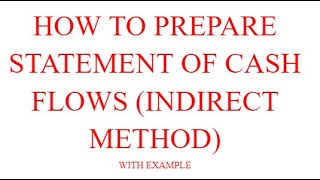 How to prepare a statement of cash flows  With example [upl. by Yrram]