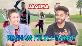 Americans Reacting On Nepali Dance Song  Jaalma RESHAM FILILI The Next Choreography REACTION [upl. by Ellehc547]