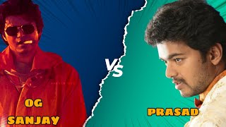 OG Sanjay Vs Prasad 🔥 Who Is Powerful Character 🥵 thalapathy vijay trending leo goat shorts [upl. by Nnylireg225]