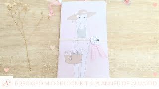 PRECIOSO MIDORI CON KIT 4 PLANNER DE ALUA CID COSASDECASAHOGAR aluacid [upl. by Ecinahs]