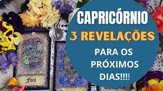 CAPRICÓRNIO 3 REVELAÇÕES PARA OS PRÓXIMOS DIAS PREVISÕESTAROTSIGNO [upl. by Ayin934]