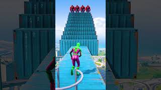 GTA 5 Epic Water Ragdolls  SpiderMan Jumps  Fails ep3523 shorts [upl. by Sitoiganap159]