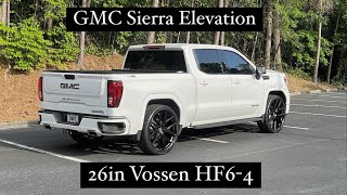 2021 GMC Sierra Elevation  With 26” Vossen HF64 Wheels [upl. by Dupre447]