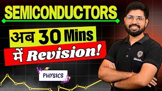 Semiconductor Oneshot in 30 minutes  Chapter 14 Class 12 Physics Oneshot Revision  CBSE Class 12 [upl. by Nimzay]