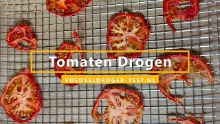 Tomaten drogen in voedseldroger  Gedroogde Tomaten tips [upl. by Applegate]