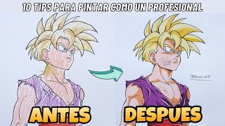 10 TIPS para COLOREAR como un PROFESIONAL  Gamo Art [upl. by Falito]