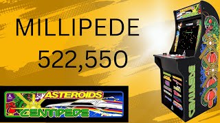 MILLIPEDE ARCADE 522550 ON ARCADE1UP [upl. by Jonina837]