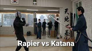 Rapier vs Katana speed 45 레이피어 vs 카타나  ropera vs katana [upl. by Alekram746]