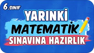 YARINKİ MATEMATİK SINAVINDA ÇIKAR 📘 6 SINIF ✍🏻 [upl. by Shanna]