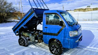 Custom Upgraded Hijet Mini Dump Truck Overview [upl. by Annelak]