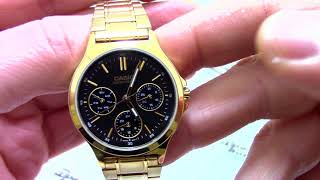 Часы Casio LTPV300G1A  видео обзор от PresidentWatchesRu [upl. by Merth]