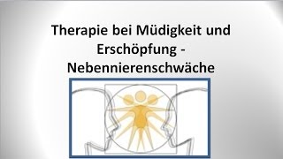 Nebennierenschwäche und Nebennierenschwäche  Therapie  von GANZMEDIZIN in Obersulm [upl. by Adnwahsar]