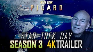 Star Trek Picard Season 3 4K Trailer quotMeet the USS Titanquot StarTrekDay Sneak Peek Promo Clip [upl. by Delanty325]