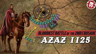 Battle of Azaz  Crusaders Turn the Tide  Animated Medieval History [upl. by Euqinomahs]