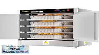 VEVOR Hot Box Food Warmer 25quotx15quotx24quot Concession Warmer with Water Tray Four Review [upl. by Lazaro362]