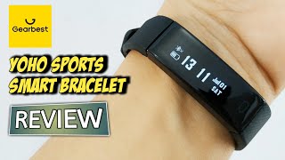 YOHO SPORTS SMART BRACELET UNBOXING REVIEW SETUP from GEARBEST [upl. by Araed]