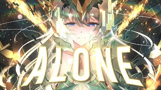 Nightcore  Alone Lyrics [upl. by Htur]