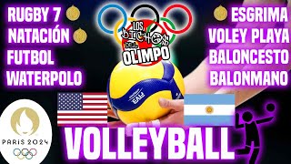 🥇¡OLIMPIADAS en VIVO🥇VOLEYBALL M  USA Vs Argentina  Resultados Olímpicos 27J [upl. by Faubert]