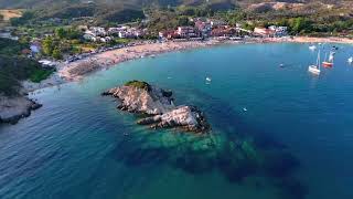 Kalamitsi Sithonia 2024 Aerial Drone Landscape video [upl. by Rabelais]