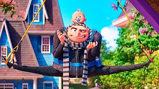 Despicable Me 4  Gru And The Trampoline Scene Recap [upl. by Henke769]