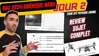 SUJET BAC PHYSIQUE 🎯 AMERIQUE NORD 2024 🐱‍👤 REVIEW SUJET COMPLET 🔥 [upl. by Aretina760]