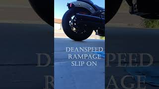 2022 Indian Chief Dark Horse  Slip on Exhaust Comparison DeanSpeed vs Indian Stage 1 [upl. by Ehtyde]