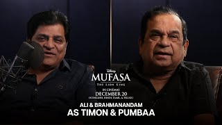 Ali amp Brahmanandam as Timon amp Pumbaa  Mufasa The Lion King  In Cinemas 20 December [upl. by Dagmar792]