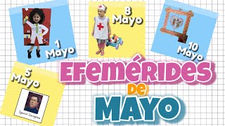 Efemérides de Mayo con actividades [upl. by Eelimaj]