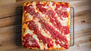 How To Make Perfect NY Sicilian Pizza in a Home Oven [upl. by Ruskin]