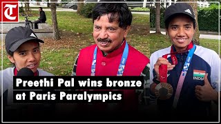 “I feel proud…” Preethi Pal shines with bronze at Paris Paralympics eyes gold in 200 metres [upl. by Ahsiruam322]