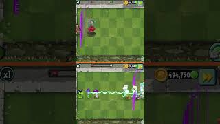 PvZ 2  Plant Team Bonk Choy Vs Mega Gatling Pea level 1 Vs Newspaper zombie Team shorts [upl. by Sherri898]