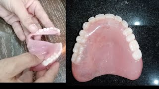 How to repair a broken dentureRepair a fractured dentureHow to repair amp clean complete Dentur [upl. by Annalise]