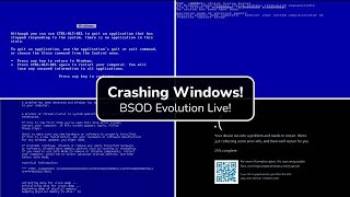 Crashing Windows 31 to Windows 11 BSOD Evolution [upl. by Anawit382]