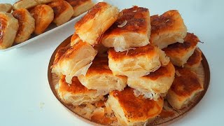 TEPSİ TEPSİ YAPIYORUM YAPILDIĞI ANDA BİTİYOR❗️BU BÖREK TEL TEL AYRILIYOR💯 Kolay ve hızlı Asmr [upl. by Ihel962]