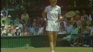 1984 Wimbledon SF Chris Evert Hana Mandlikova 34 [upl. by Yelra532]