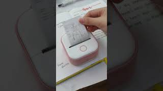 Take notes with a mini printer that doesn’t use ink📚study studywithme studyvlog phomemo fyp [upl. by Nolahs]