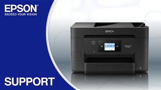 Epson WorkForce WF3820  Wireless Setup Using the Control Panel [upl. by Mirilla]