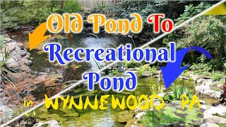 Old pond to a Recreational Pond in Wynnewood PA [upl. by Yatnwahs]