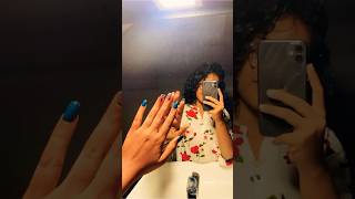 Gum gel extension with green swirl nailart nailextension cherthalanailsalon alappuzha [upl. by Gnilsia]